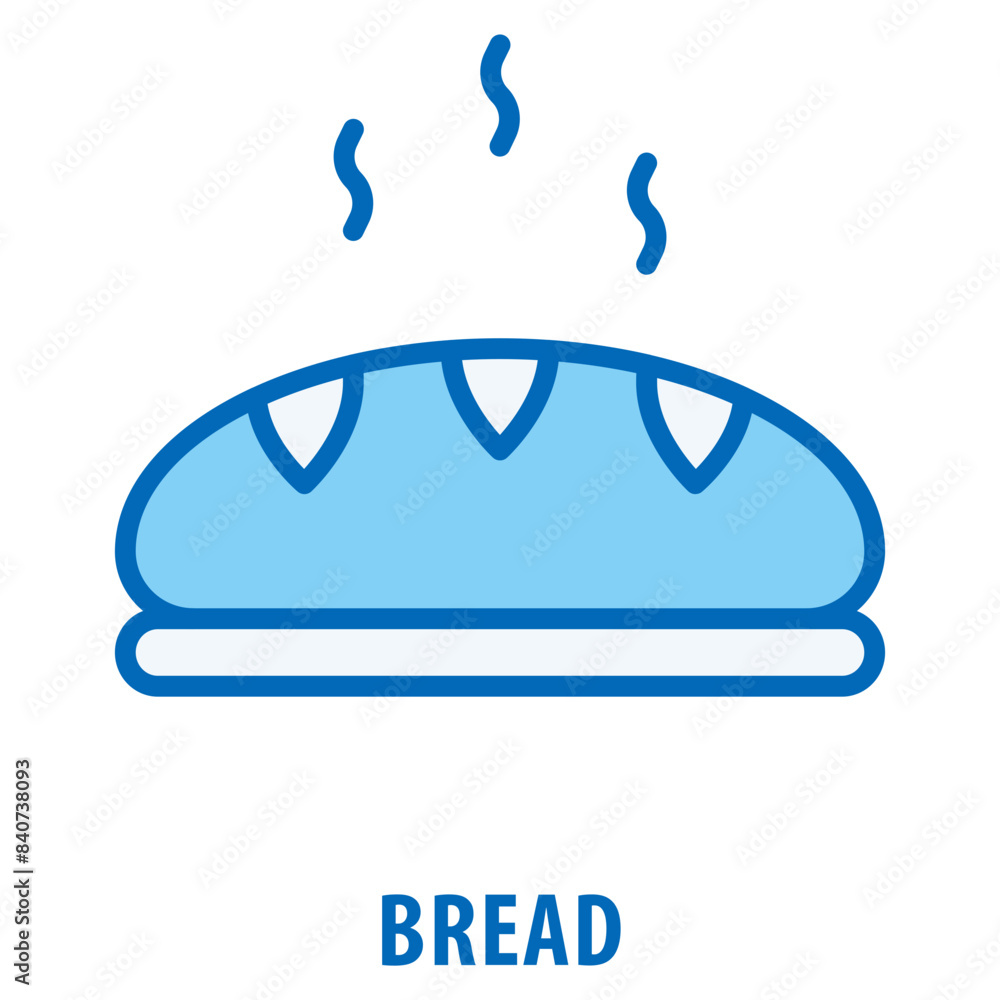 Poster bread icon simple and easy to edit for your design elements