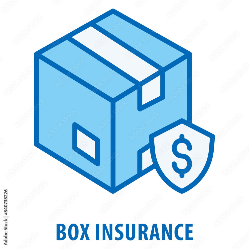 Poster box insurance icon simple and easy to edit for your design elements