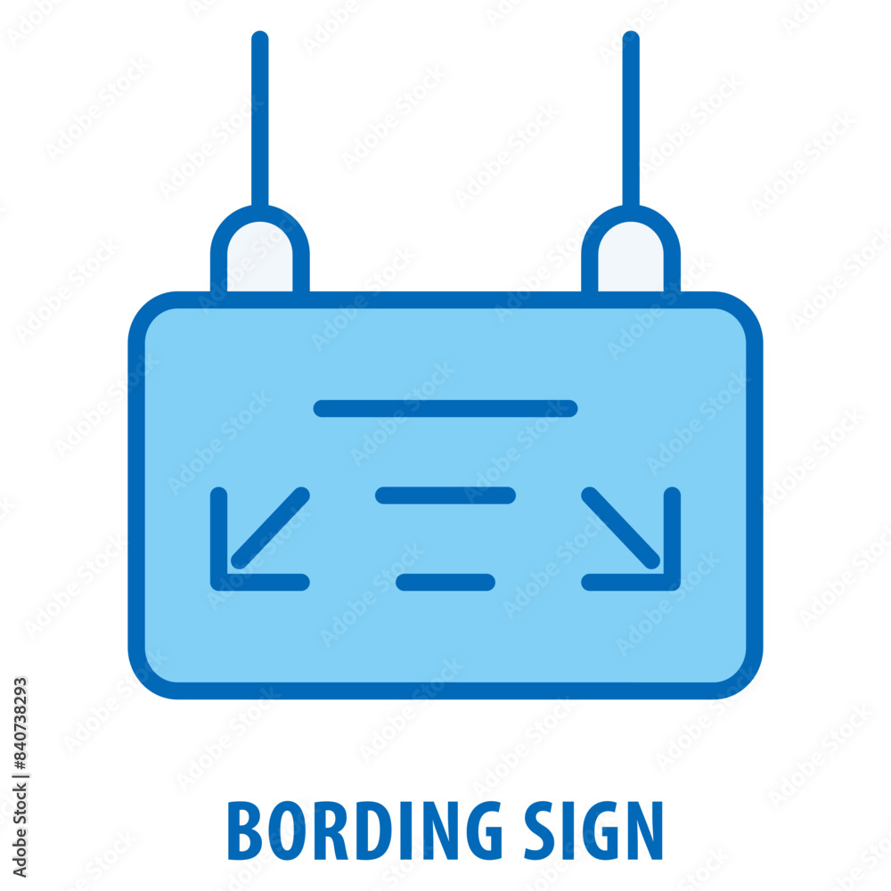 Poster bording sign icon simple and easy to edit for your design elements