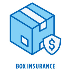 Box Insurance Icon simple and easy to edit for your design elements