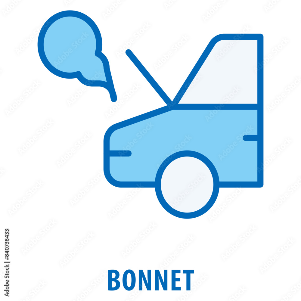 Poster bonnet icon simple and easy to edit for your design elements
