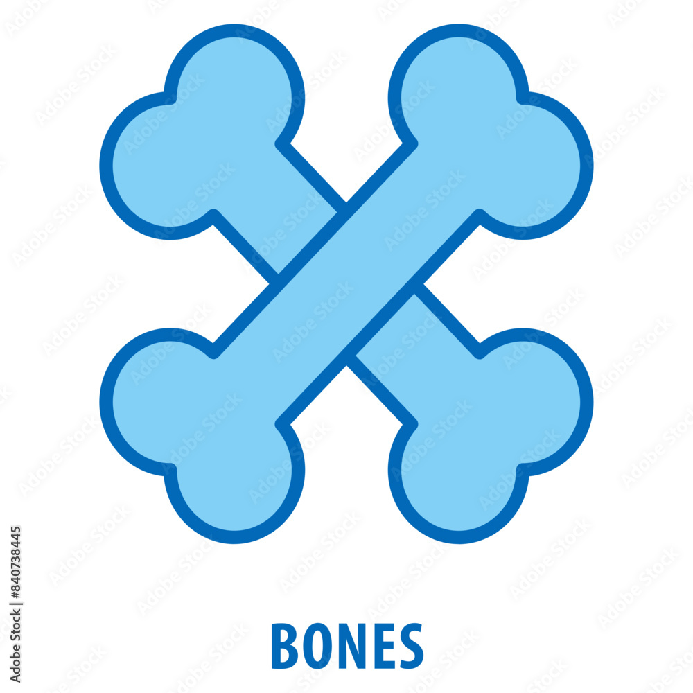 Poster bones icon simple and easy to edit for your design elements