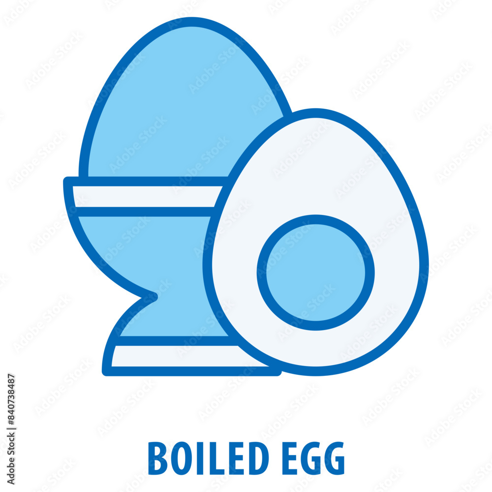 Aufkleber boiled egg icon simple and easy to edit for your design elements