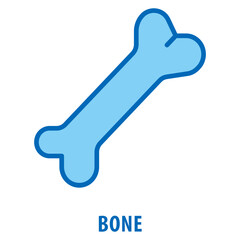 Bone Icon simple and easy to edit for your design elements