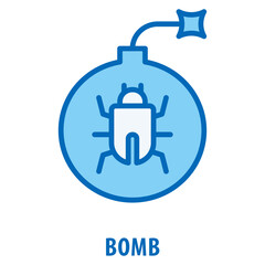 Obraz premium Bomb Icon simple and easy to edit for your design elements
