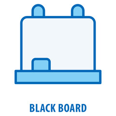 Black Board Icon simple and easy to edit for your design elements