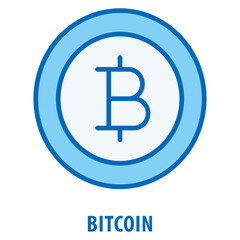 Bitcoin Icon simple and easy to edit for your design elements