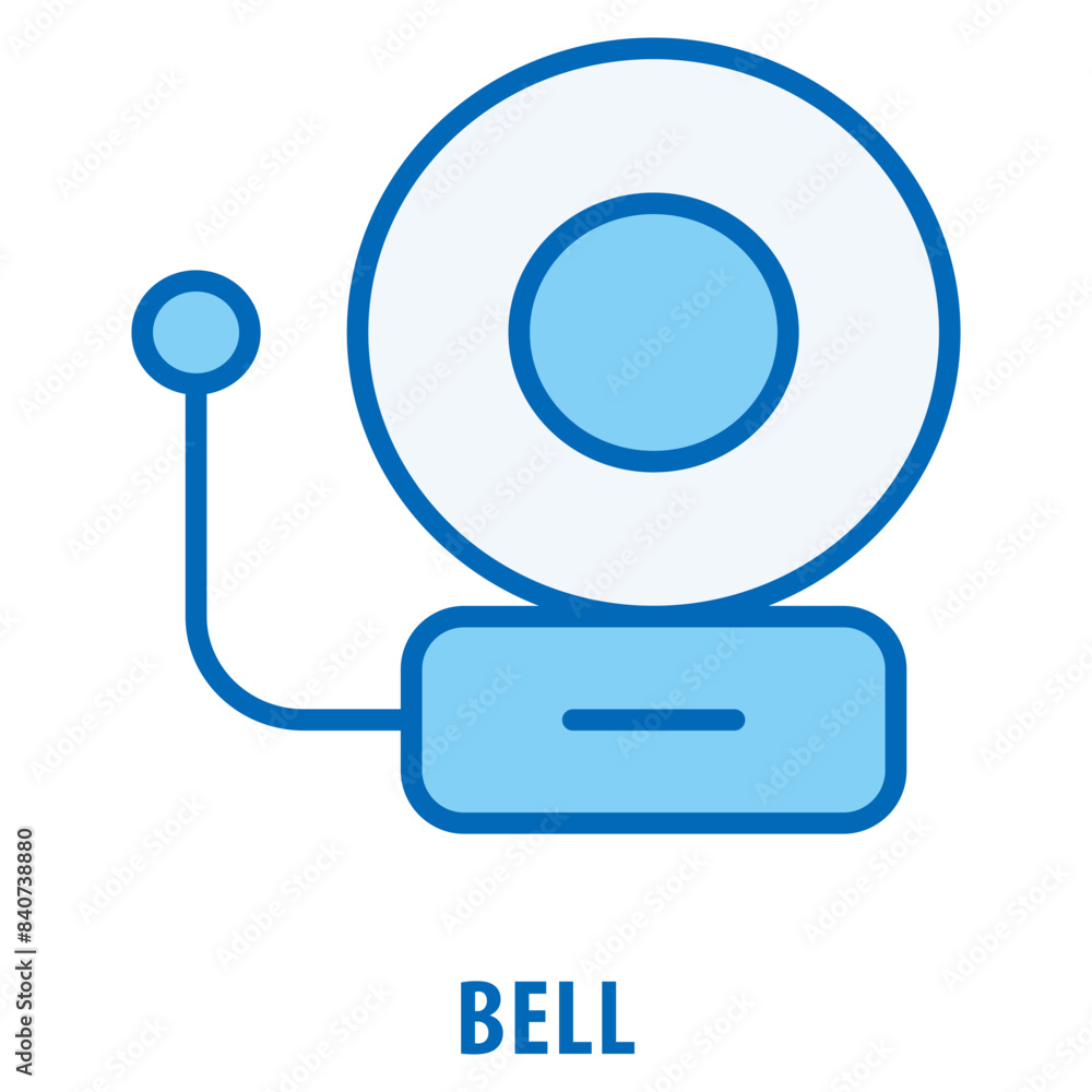 Poster bell icon simple and easy to edit for your design elements