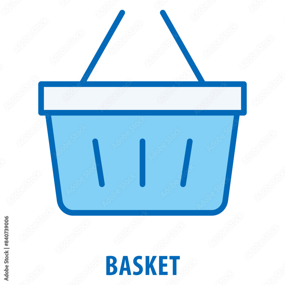 Poster basket icon simple and easy to edit for your design elements
