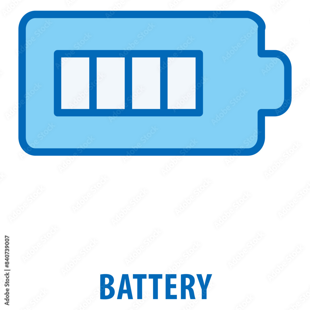 Poster battery icon simple and easy to edit for your design elements