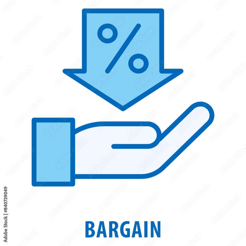 Poster bargain icon simple and easy to edit for your design elements