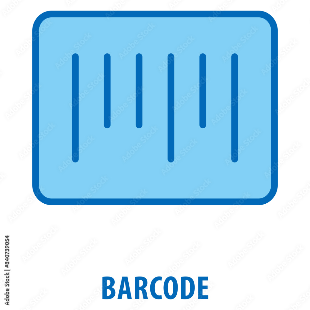 Poster barcode icon simple and easy to edit for your design elements