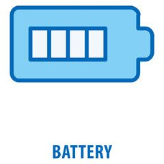 Battery Icon simple and easy to edit for your design elements
