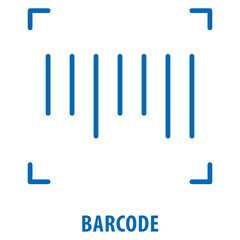 Barcode Icon simple and easy to edit for your design elements