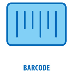 Barcode Icon simple and easy to edit for your design elements