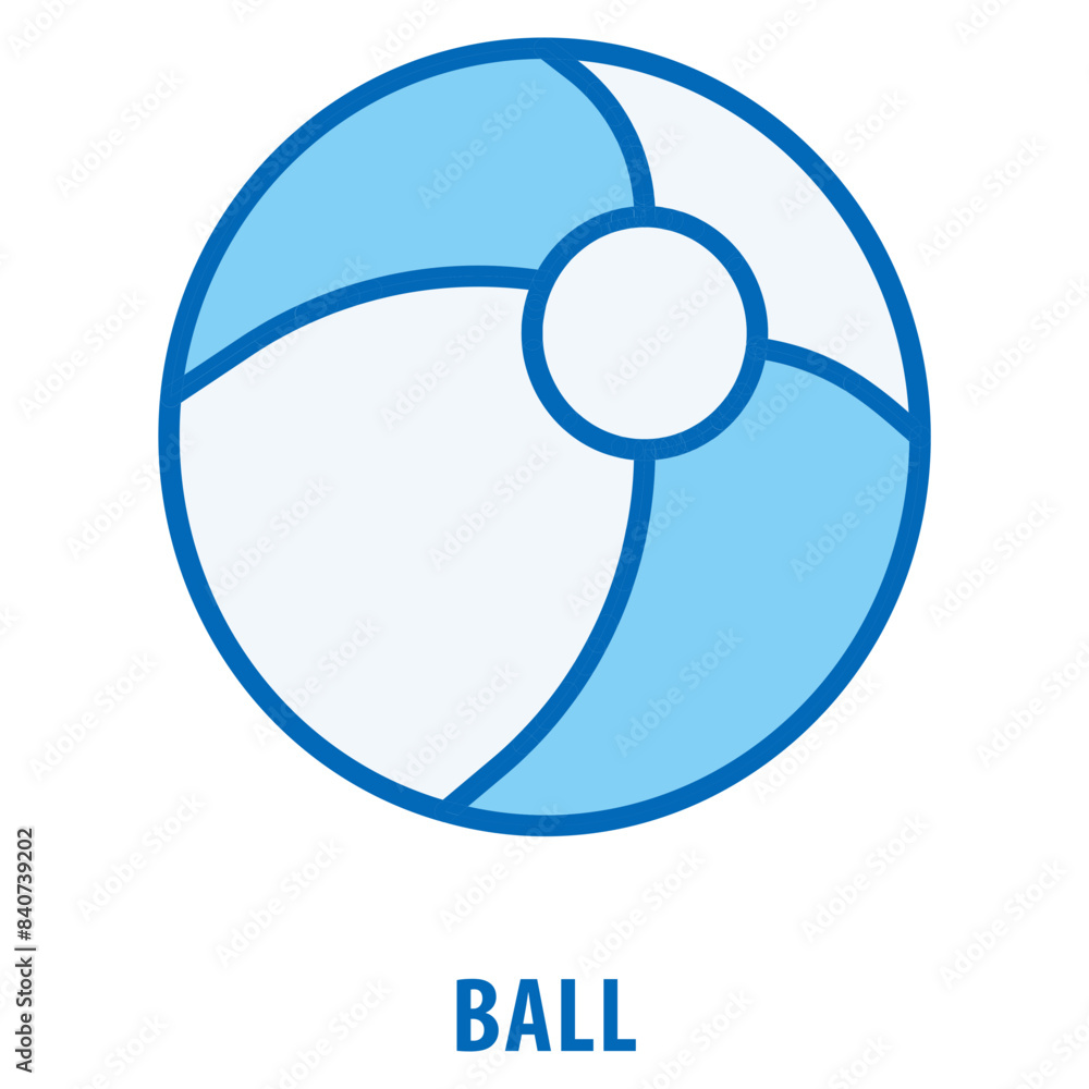 Poster ball icon simple and easy to edit for your design elements