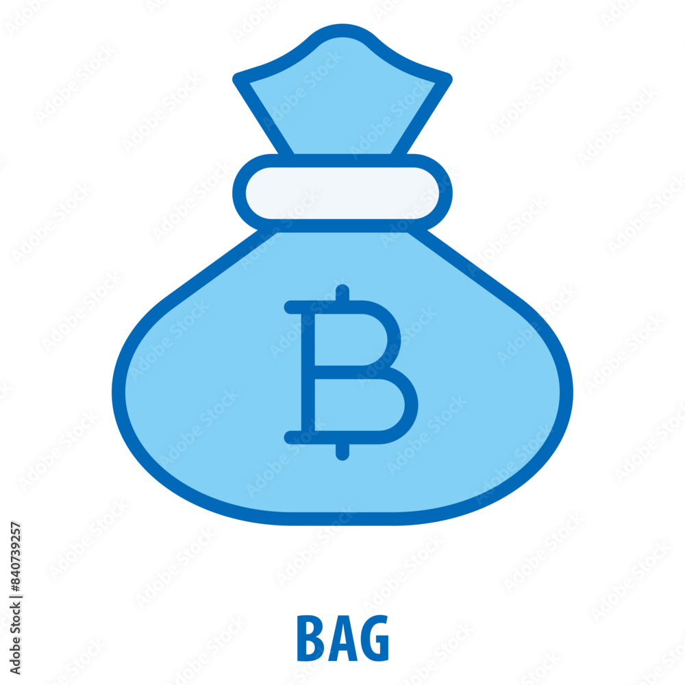 Poster bag icon simple and easy to edit for your design elements