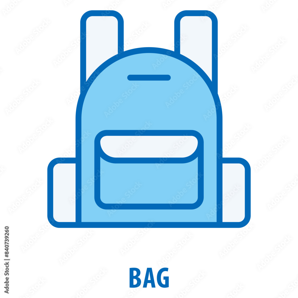 Poster bag icon simple and easy to edit for your design elements