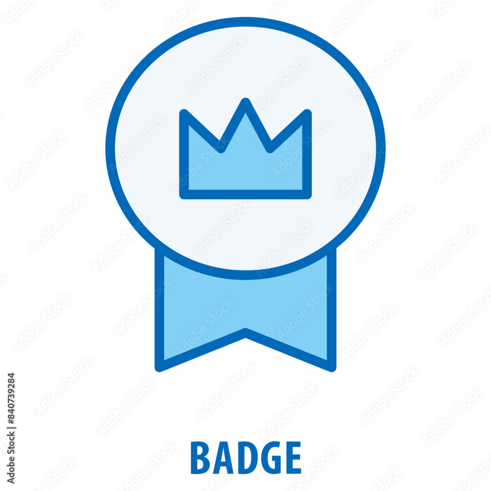 Poster badge icon simple and easy to edit for your design elements