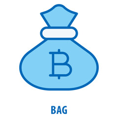 Bag Icon simple and easy to edit for your design elements