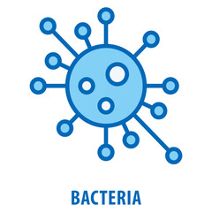 Bacteria Icon simple and easy to edit for your design elements