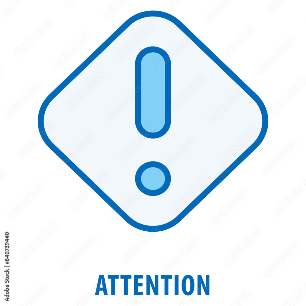 Poster attention icon simple and easy to edit for your design elements