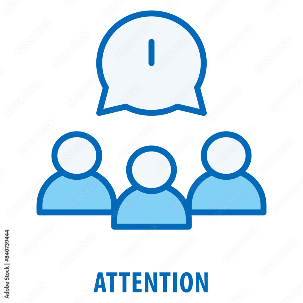 Poster attention icon simple and easy to edit for your design elements