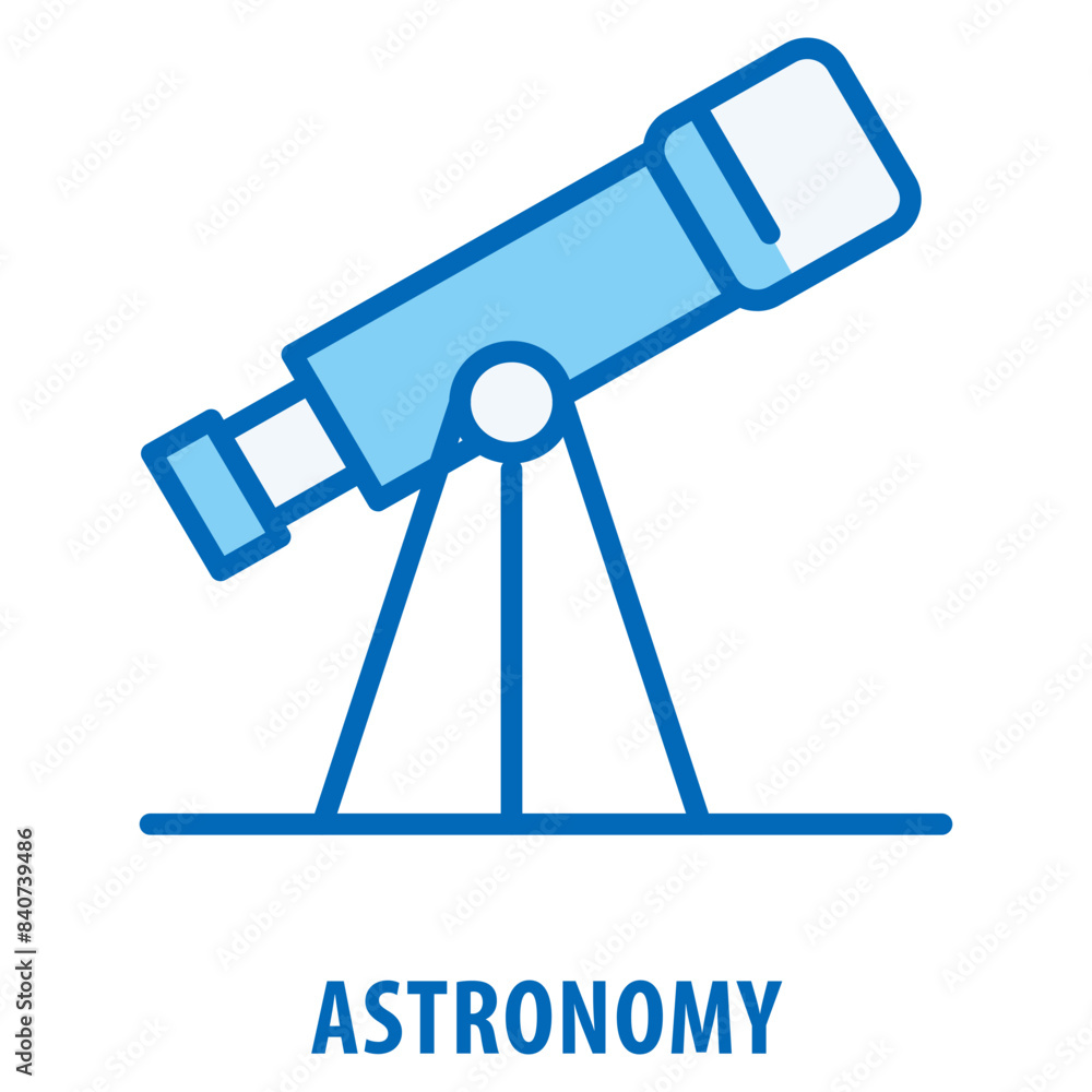 Poster astronomy icon simple and easy to edit for your design elements