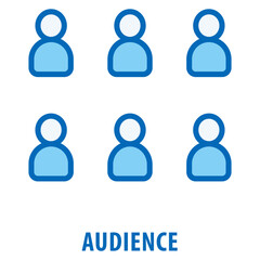 Audience Icon simple and easy to edit for your design elements