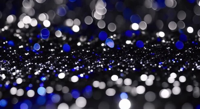 black royal blue white and silver shiny abstract glitter background