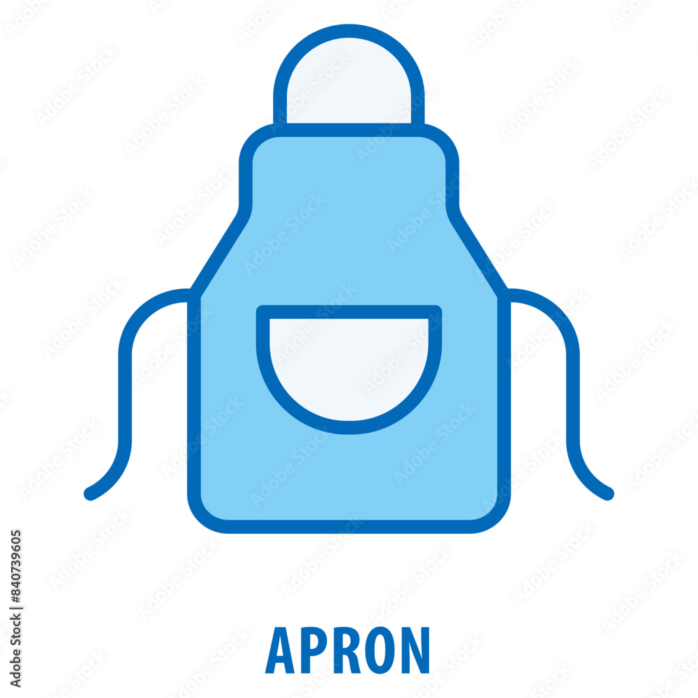 Poster apron icon simple and easy to edit for your design elements