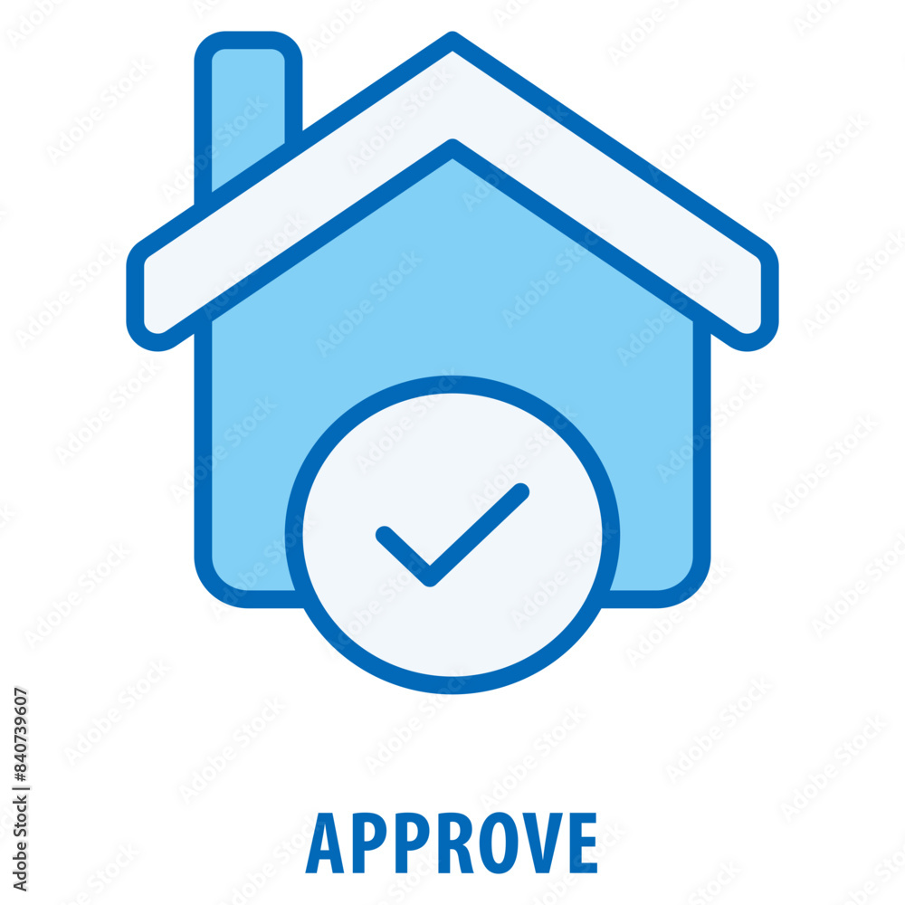 Poster approve icon simple and easy to edit for your design elements