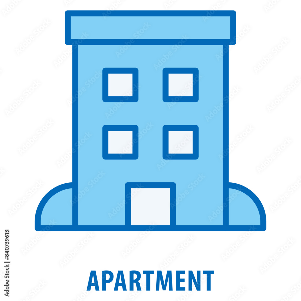 Poster apartment icon simple and easy to edit for your design elements