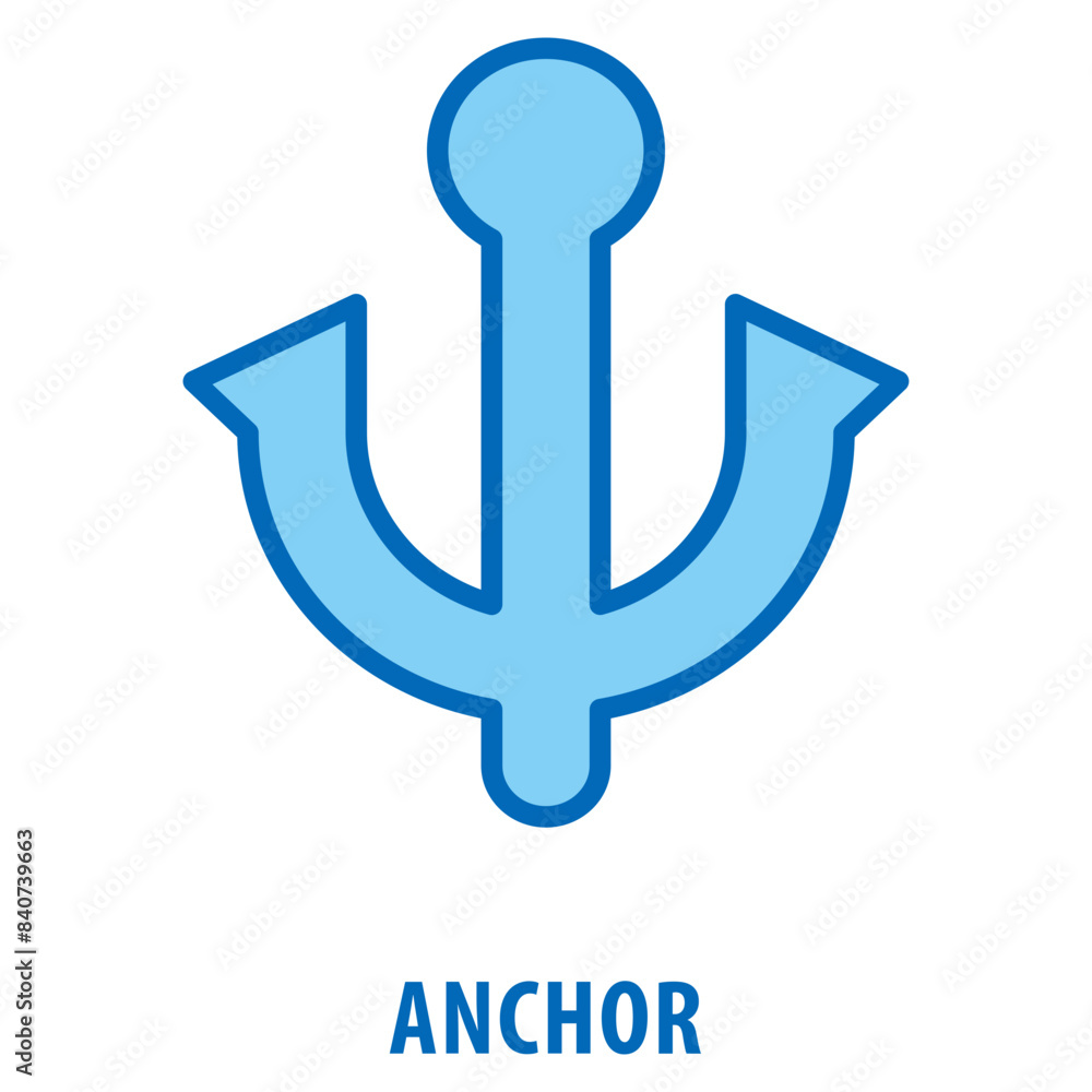 Poster anchor icon simple and easy to edit for your design elements