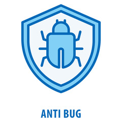 Anti Bug Icon simple and easy to edit for your design elements