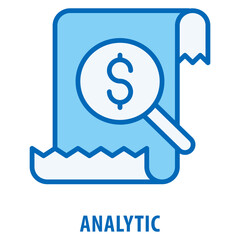 Analytic Icon simple and easy to edit for your design elements