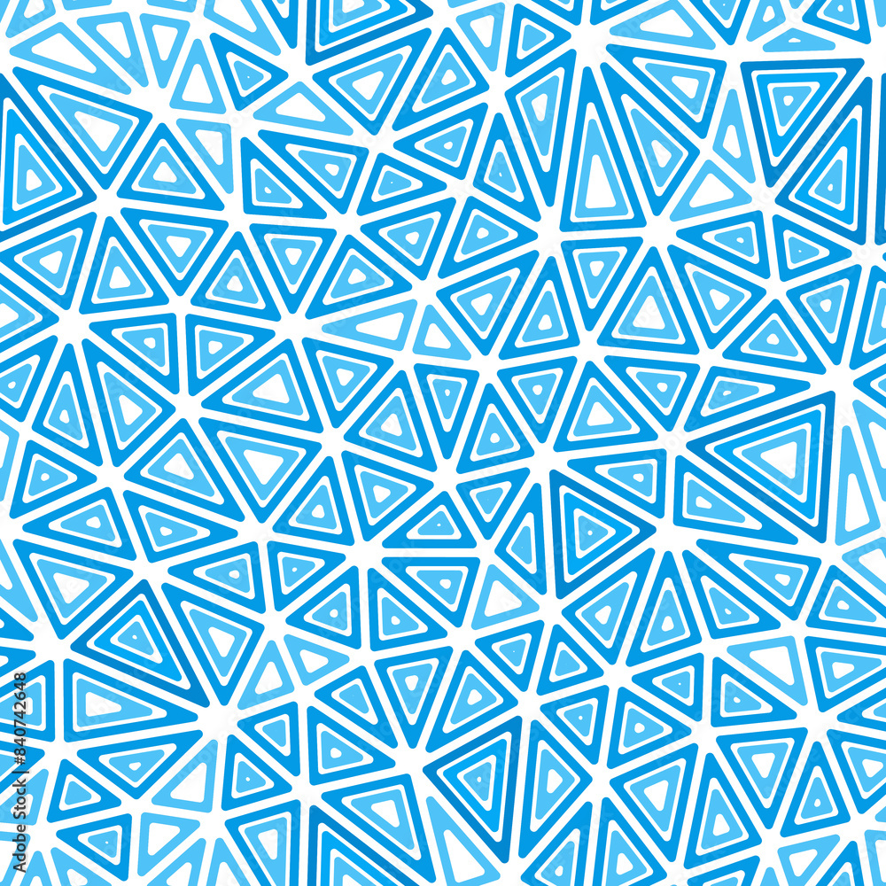 Poster abstract vector background featuring multiple repeated inner triangles in a medium size. one-tone co