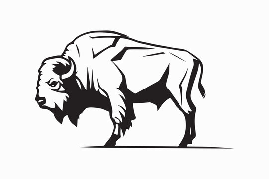 recommend clip art: A vector silhouette of Buffalo.