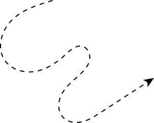 Charcoal arrows vector icons set. Hand drawn dotted arrows. Hand drawn freehand different curved lines, swirls arrows. Doodle marker.