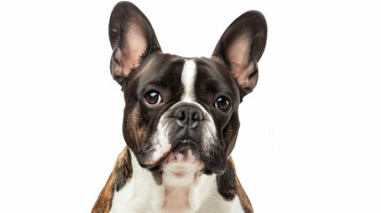 Fototapeta premium purebred French Bulldog dog isolated over white background