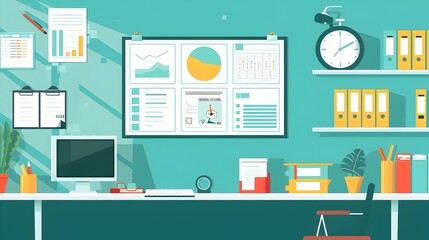 Comprehensive Curriculum Plan on Organized Board with Subjects,Lessons and Timelines