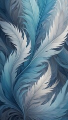 Fototapeta premium Swirling patterns of gray white and blue