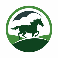 Horse reaching completion vector illustration
