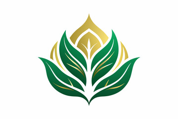 Green leaf vector icon illustration vector