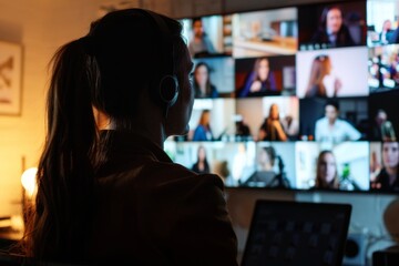 "Professional Engaged in Virtual Conference with Keynote Speakers and Interactive Sessions for Home Networking"