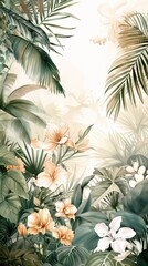 Floral border frame card template. Golden gradient on white background. Design illustration. for bunner, wedding card. AI generated illustration