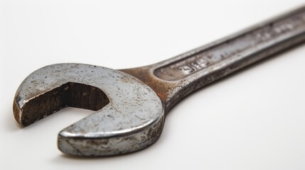  photo of a spanner wrench. white background
