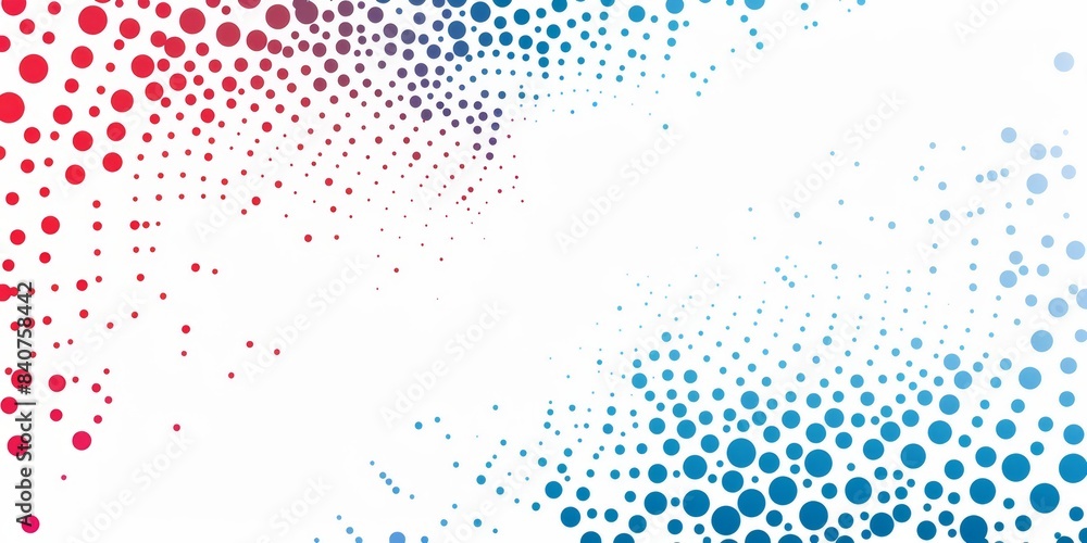 Poster abstract technology background with blue and red dots vector illustration design, white space in the