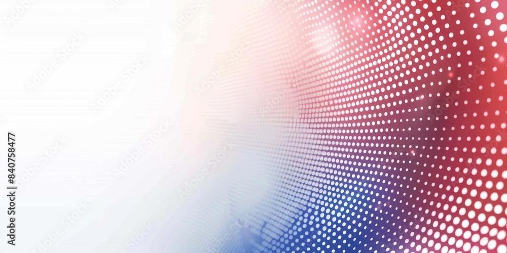 Poster abstract technology background with blue and red dots gradient presentation design, white space in t