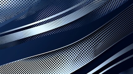 Racing background with checkered flag and abstract elements vector Illustration on white Background